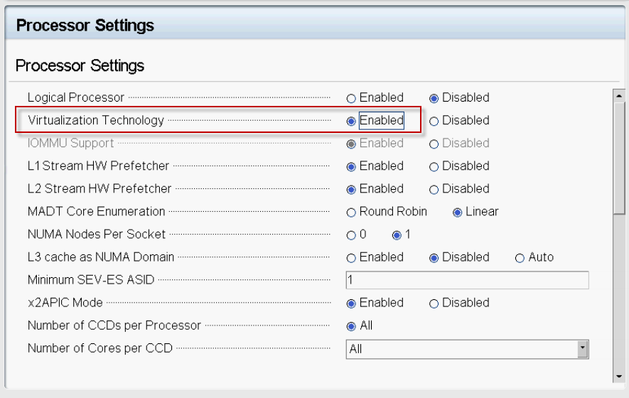 Checking BIOS settings | Deploying an Arcfra Cloud Operating System ...