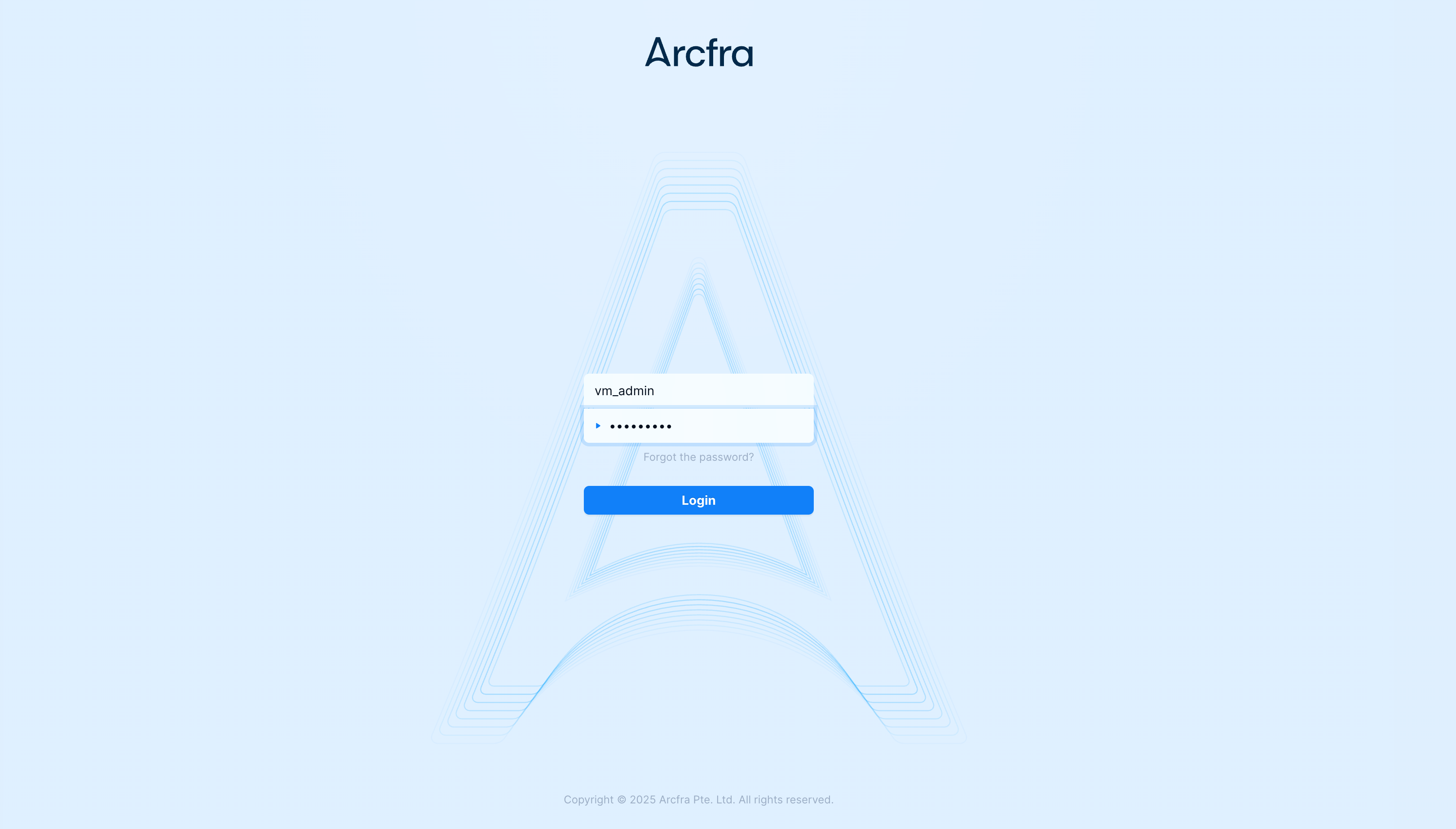Accessing the management console | quick start guide | Arcfra Docs
